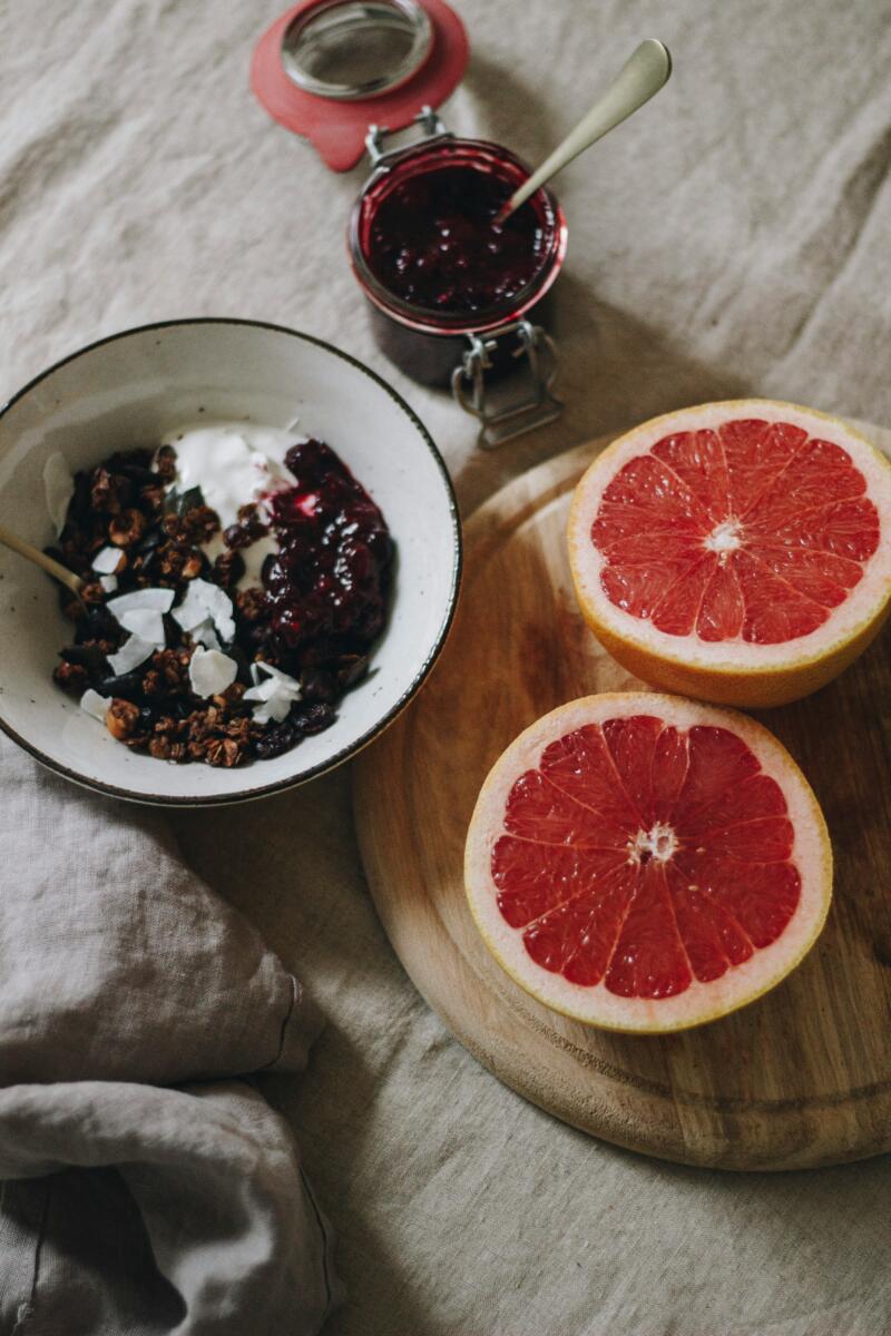 Grapefruit Frühstück