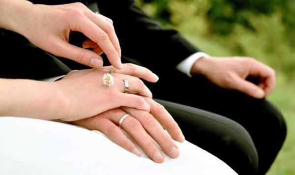 Wedding - hands with rings