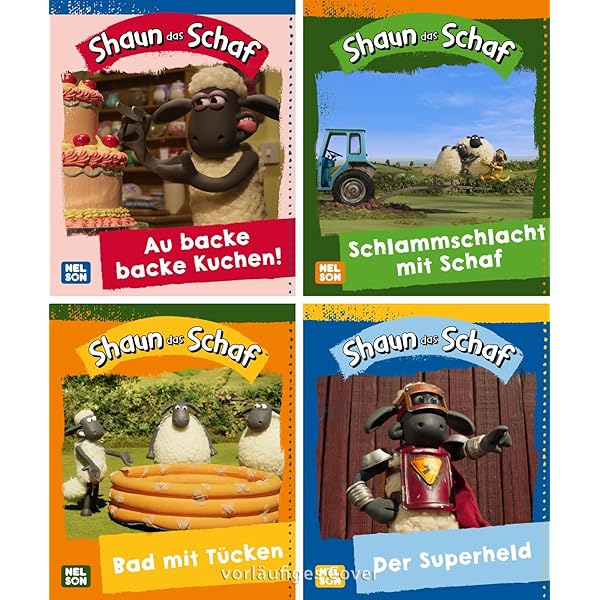 Mini-Bücher „Shaun das Schaf 1-4“ von Nelson
